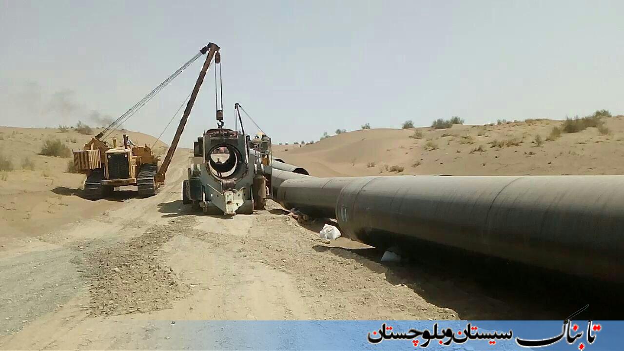 گزارش تصویری: خط لوله گاز ایرانشهر به چابهار