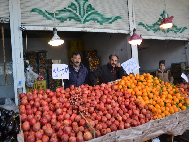 بازار شب یلدا در کرمانشاه