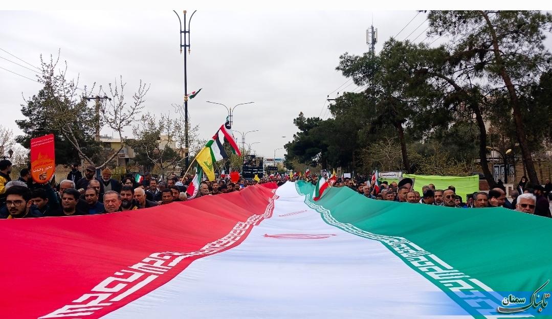 شکوه قدس در سمنان/ تجدید میثاق با آرمان‌های انقلاب+تصاویر