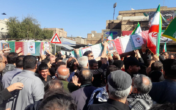 پیکر مطهر ۴ شهید ارتش در اهواز تشییع شد پیکر مطهر ۴ شهید ارتش در اهواز تشییع شد