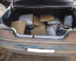 لو رفتن جاساز 160 کیلویی تریاک در سواری پژو