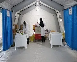 راه اندازی بیمارستان صحرایی در اصفهان