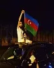 تظاهرات باکو برای اعزام به جبهه‌های جنگ با ارمنستان+تصاویر